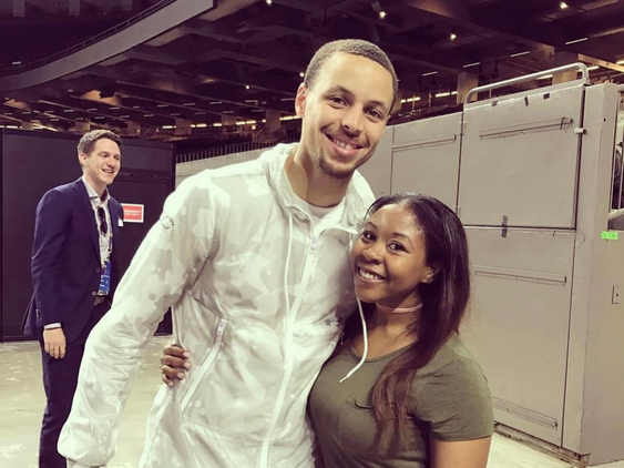 Steph Curry & Brittney Bogues